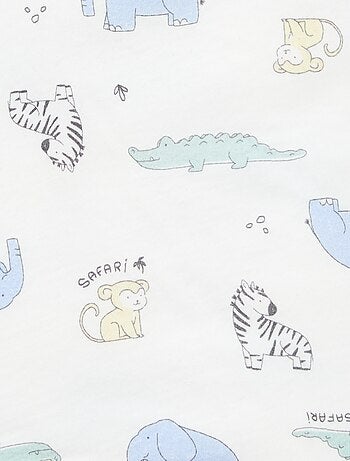 Couverture imprimé en coton jersey