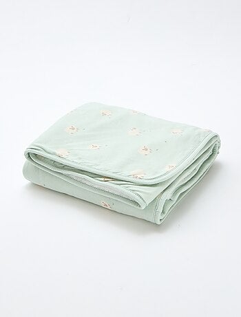 Couverture imprimé en coton jersey