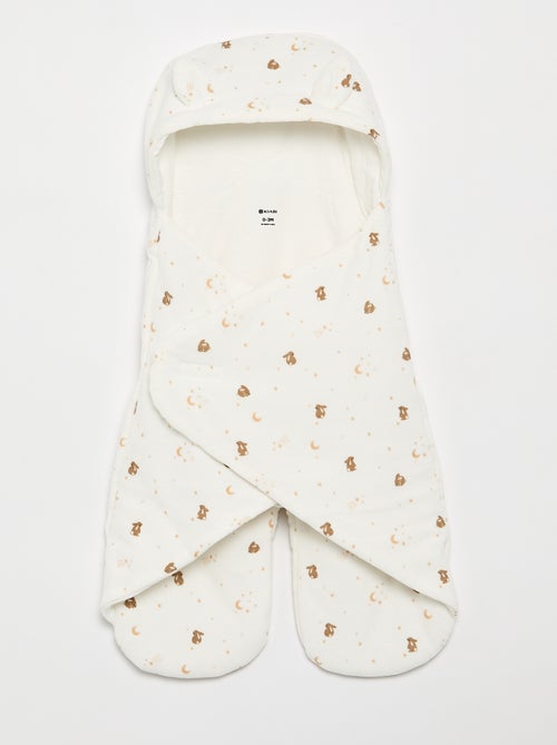 Couverture imprimé en coton jersey et polaire - Kiabi Couverture imprimé en coton jersey et polaire - Kiabi