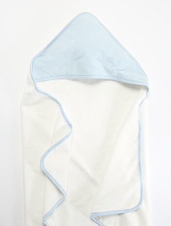 Couverture imprimé en coton jersey et polaire