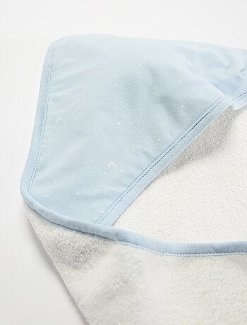 Couverture imprimé en coton jersey et polaire