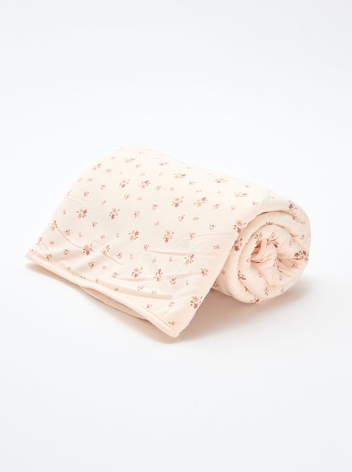 Couverture imprimé en coton jersey - Kiabi