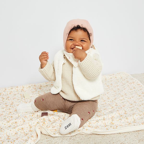 Couverture Imprime Fleurs Bebe Fille Imprime Fleurs Kiabi 9 00