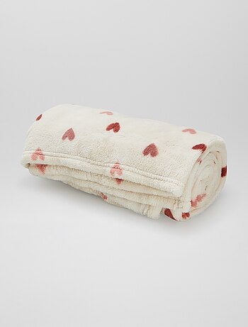 Couverture imprimée avec effet polaire/doudou