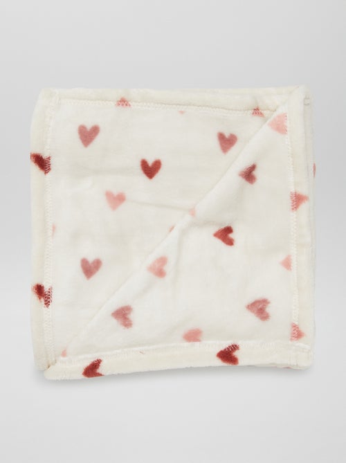 Couverture imprimée avec effet polaire/doudou - Kiabi