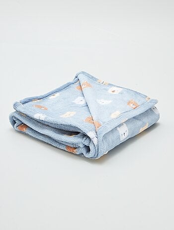 Couverture imprimée avec effet polaire/doudou