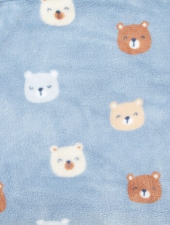 Couverture imprimée avec effet polaire/doudou