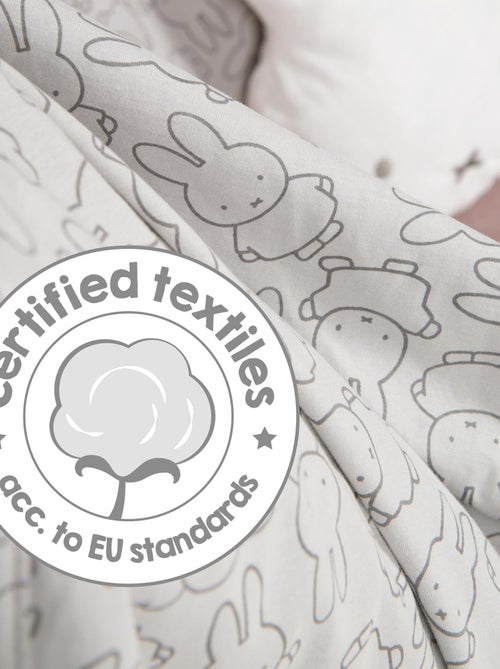 Couverture imprimée en coton et polaire 80 x 80 cm 'miffy®' ROBA - Kiabi