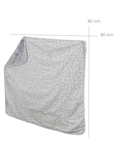 Couverture imprimée en coton et polaire 80 x 80 cm 'miffy®' ROBA - Kiabi