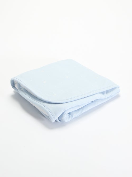 Couverture imprimée en coton jersey et polaire - Kiabi Couverture imprimée en coton jersey et polaire - Kiabi
