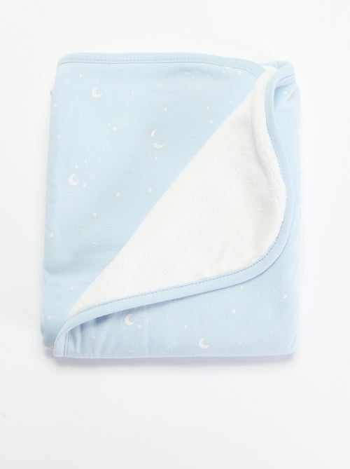 Couverture imprimée en coton jersey et polaire - Kiabi Couverture imprimée en coton jersey et polaire - Kiabi