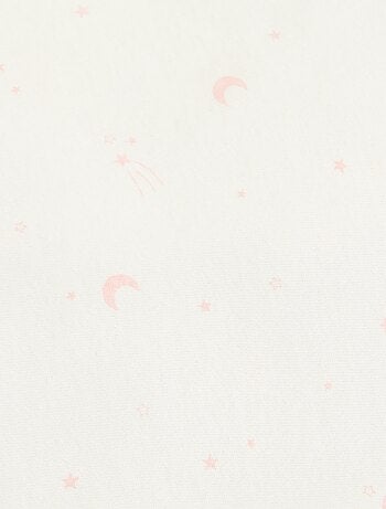 Couverture imprimée en coton jersey et polaire