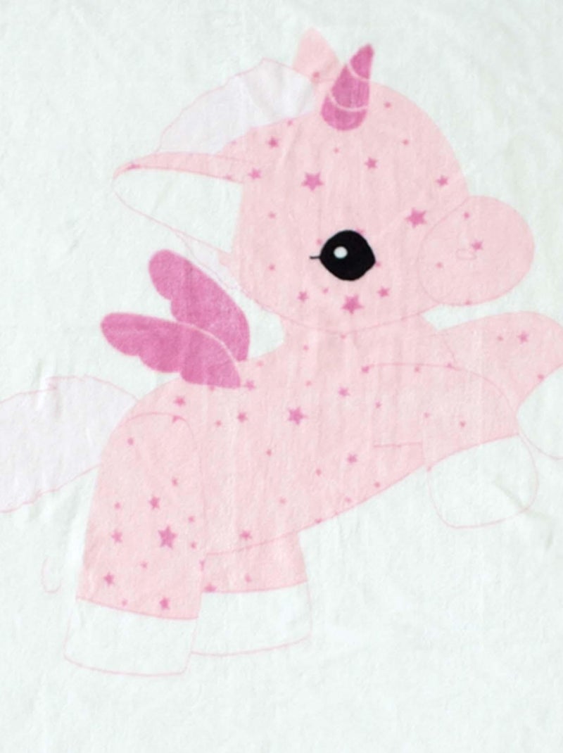 Couverture imprimée Jolly Rose - Kiabi