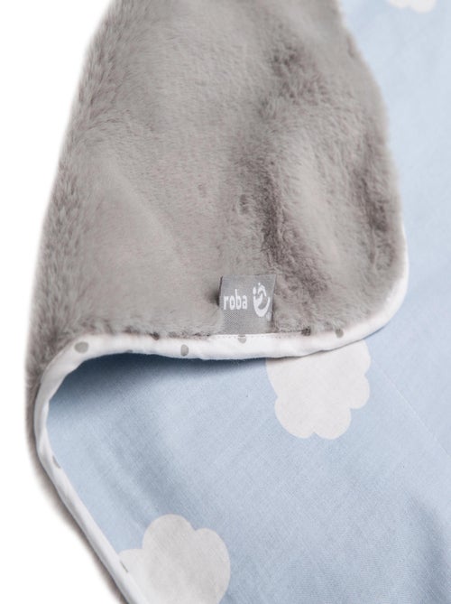 Couverture imprimée nuage en coton et polaire 80 x 80 cm 'Kleine Wolke' ROBA - Kiabi