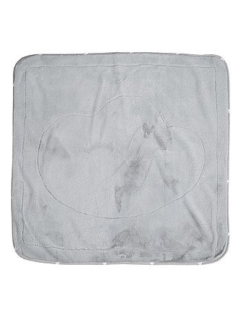 Couverture imprimée ours en coton et polaire 80 x 80 cm 'Indibear' ROBA