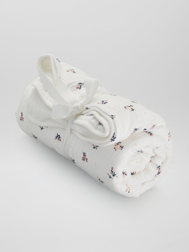 Couverture intérieure en maille polaire Blanc - Kiabi