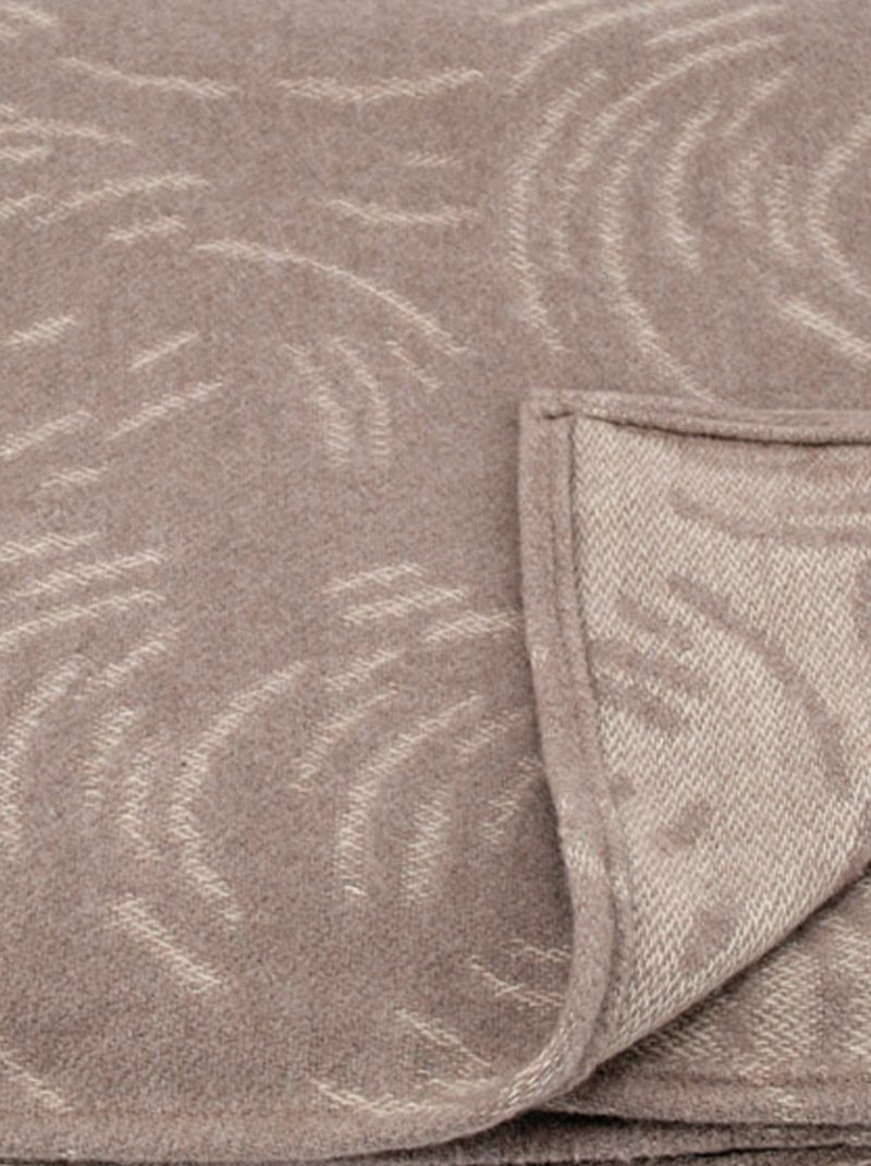 Couverture laine Mérinos très douce Rose pastel - Kiabi