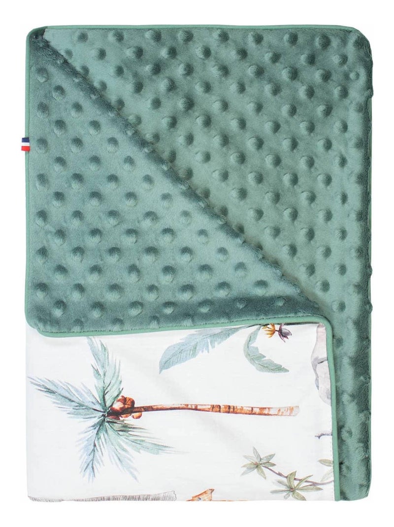 Couverture légère en minky, Safari SEVIRA KIDS Vert - Kiabi