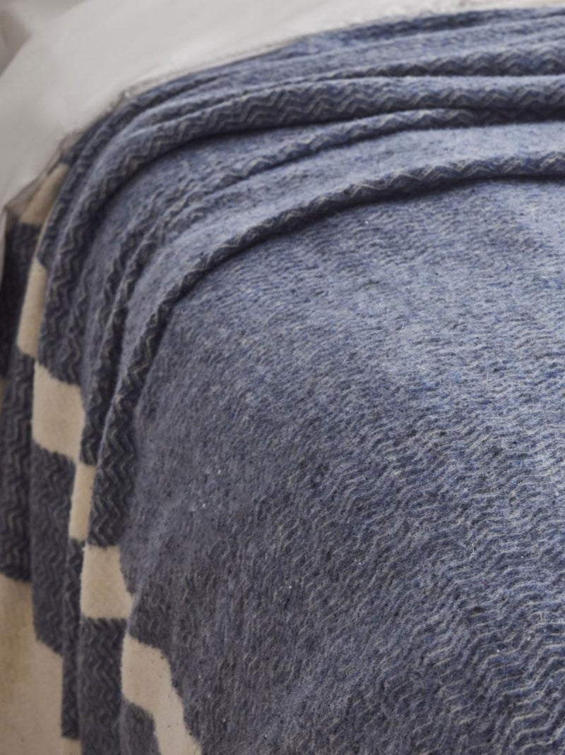Couverture Lima Bleu prusse - DODO Bleu foncé - Kiabi