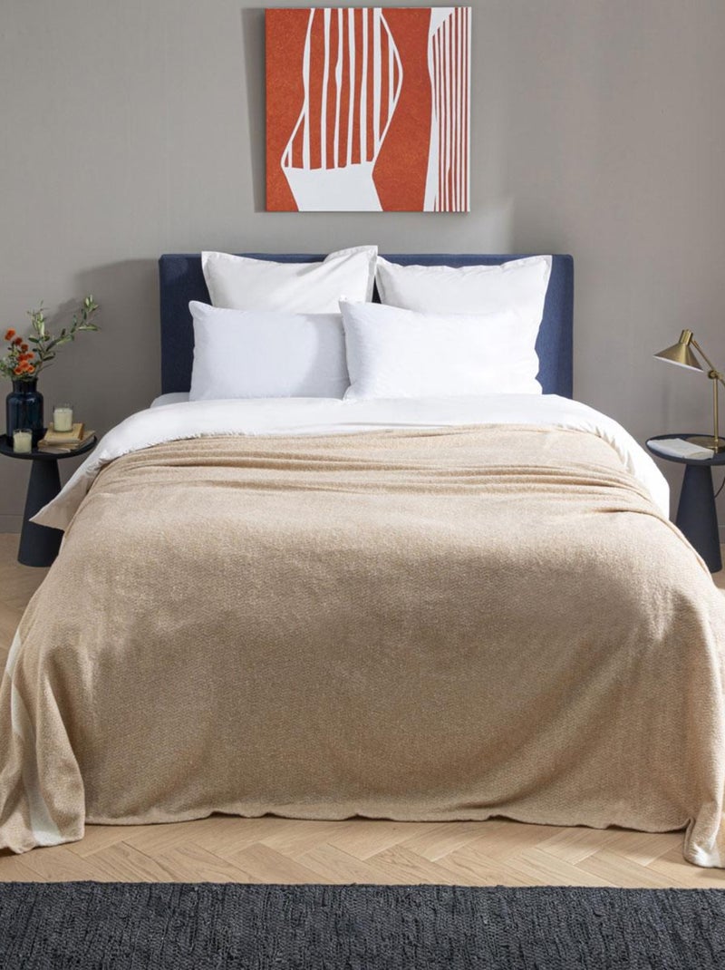 Couverture Lima Chanvre - DODO Beige - Kiabi