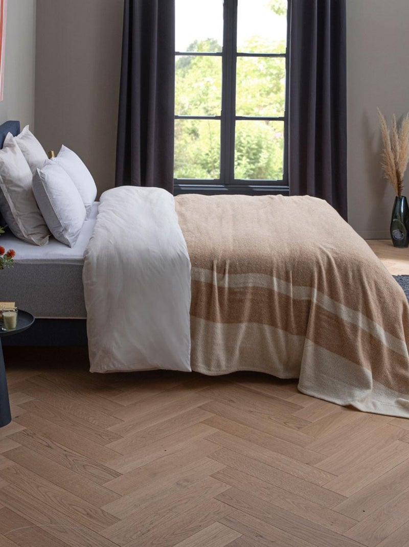 Couverture Lima Chanvre - DODO Beige - Kiabi