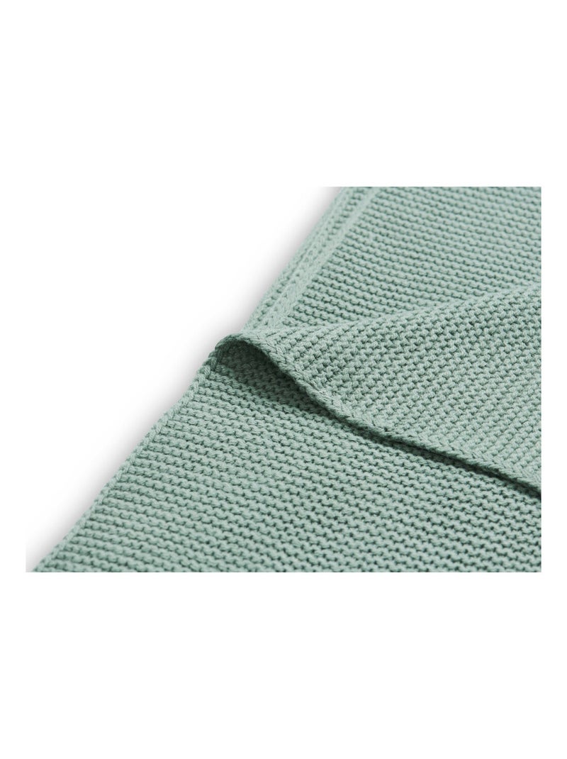 Couverture lit bébé Basic Knit Jollein Vert - Kiabi