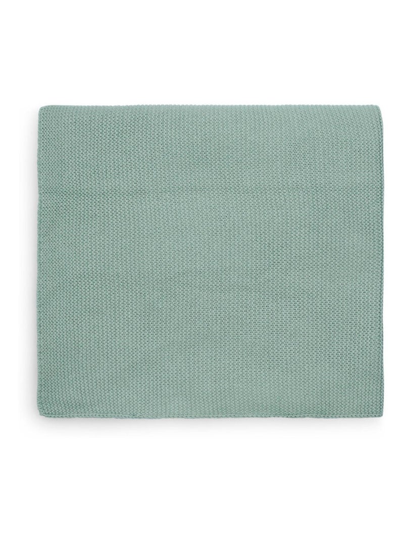 Couverture lit bébé Basic Knit Vert - Kiabi