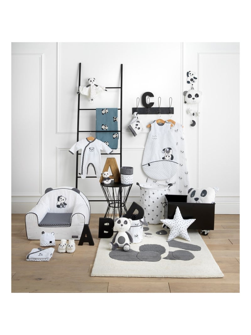 Couverture maille en coton - SAUTHON Bleu - Kiabi