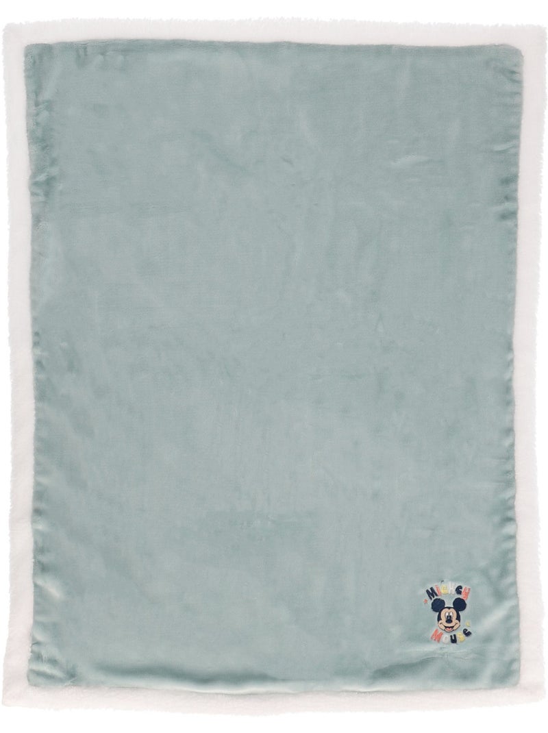 Couverture Mickey - 100% Polyester Vert - Kiabi