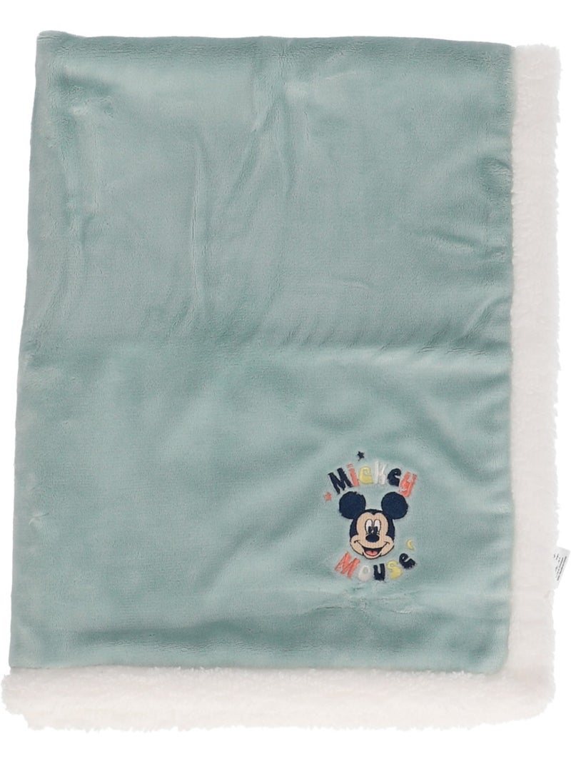 Couverture Mickey - 100% Polyester Vert - Kiabi