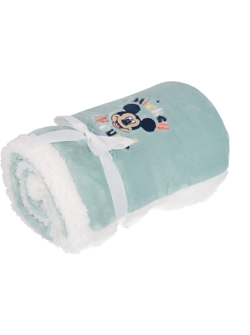 Couverture Mickey - 100% Polyester Vert - Kiabi