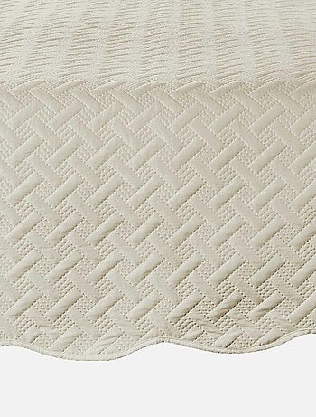 Couverture molletonné surpiquage graphique