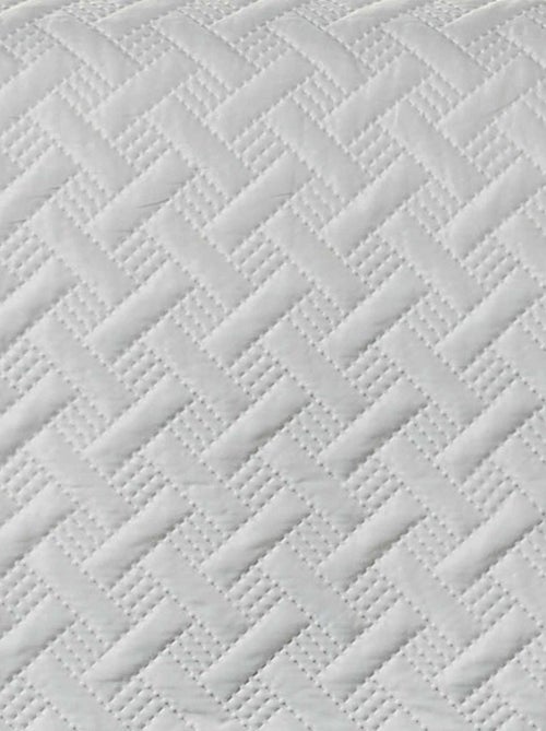 Couverture molletonné surpiquage graphique - Kiabi