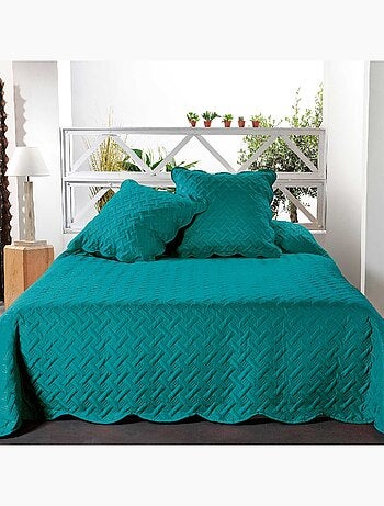 Couverture molletonné surpiquage graphique