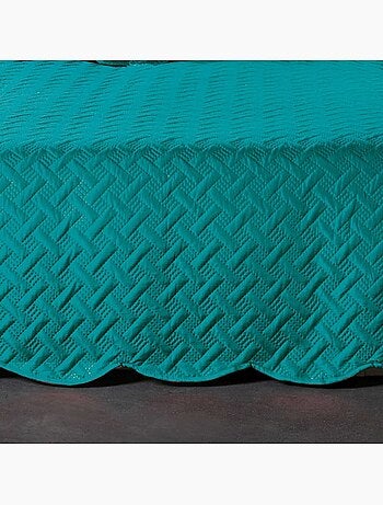 Couverture molletonné surpiquage graphique