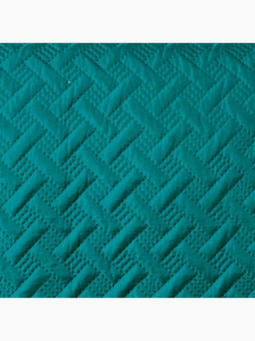 Couverture molletonné surpiquage graphique - Kiabi