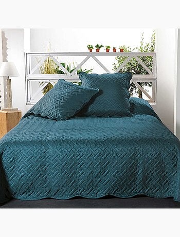 Couverture molletonné surpiquage graphique