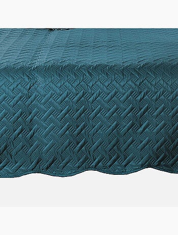 Couverture molletonné surpiquage graphique