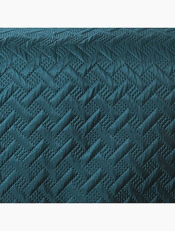 Couverture molletonné surpiquage graphique