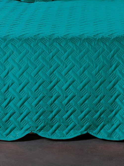 Couverture molletonné surpiquage graphique - Kiabi