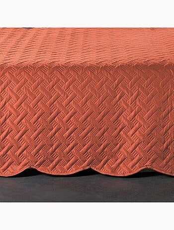 Couverture molletonné surpiquage graphique