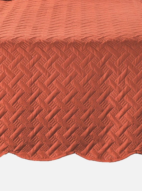 Couverture molletonné surpiquage graphique - Kiabi