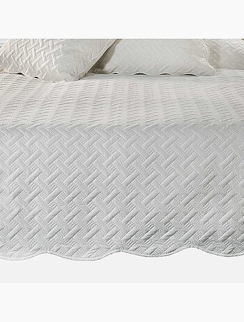 Couverture molletonné surpiquage graphique