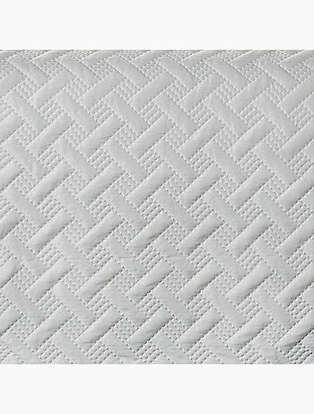 Couverture molletonné surpiquage graphique