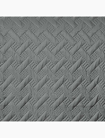 Couverture molletonné surpiquage graphique