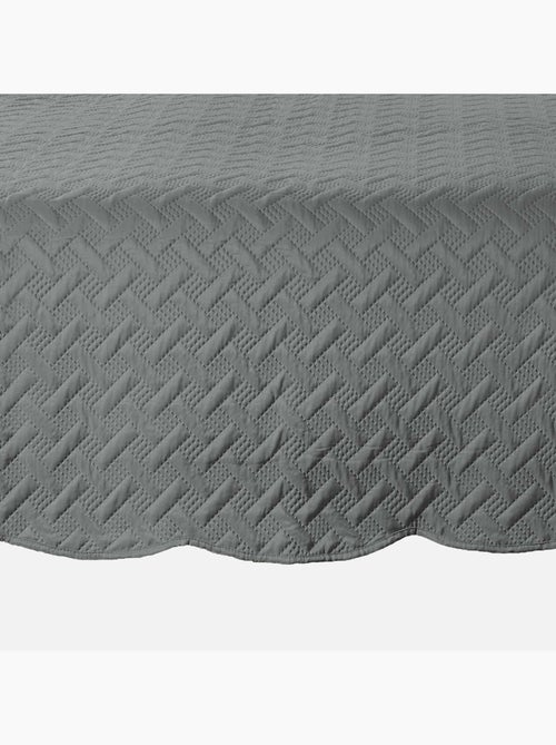 Couverture molletonné surpiquage graphique - Kiabi