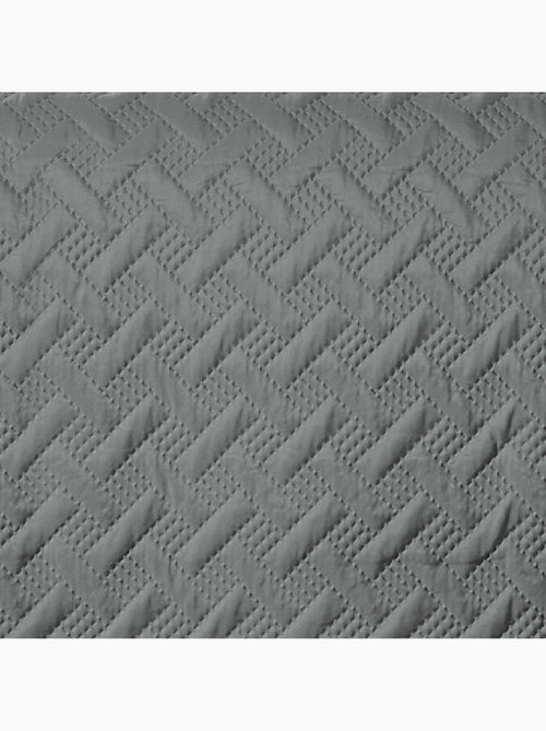 Couverture molletonné surpiquage graphique - Kiabi