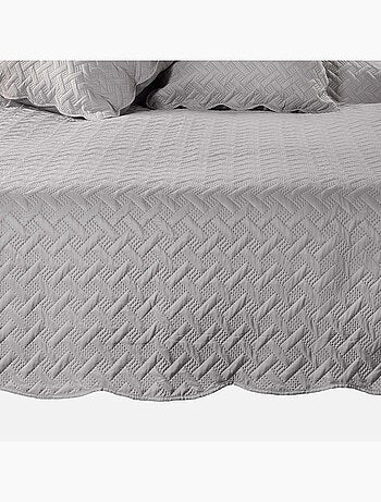 Couverture molletonné surpiquage graphique