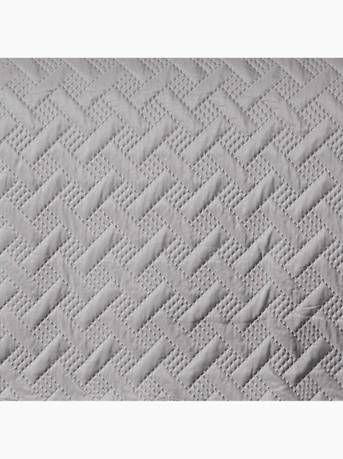 Couverture molletonné surpiquage graphique - Kiabi