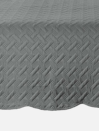 Couverture molletonné surpiquage graphique